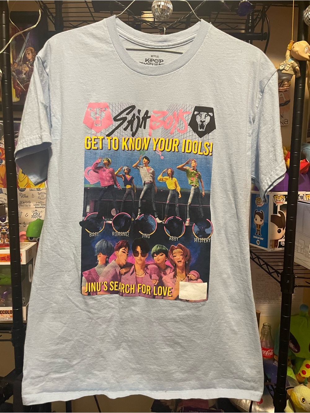 Netflix K-POP Demon Hunters Saja Boys Tee Size M